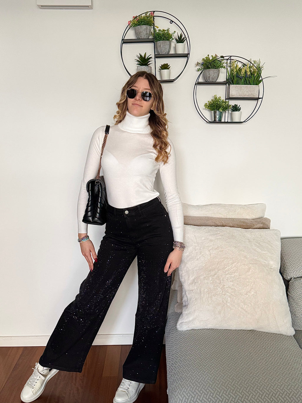 Jeans con brillantini