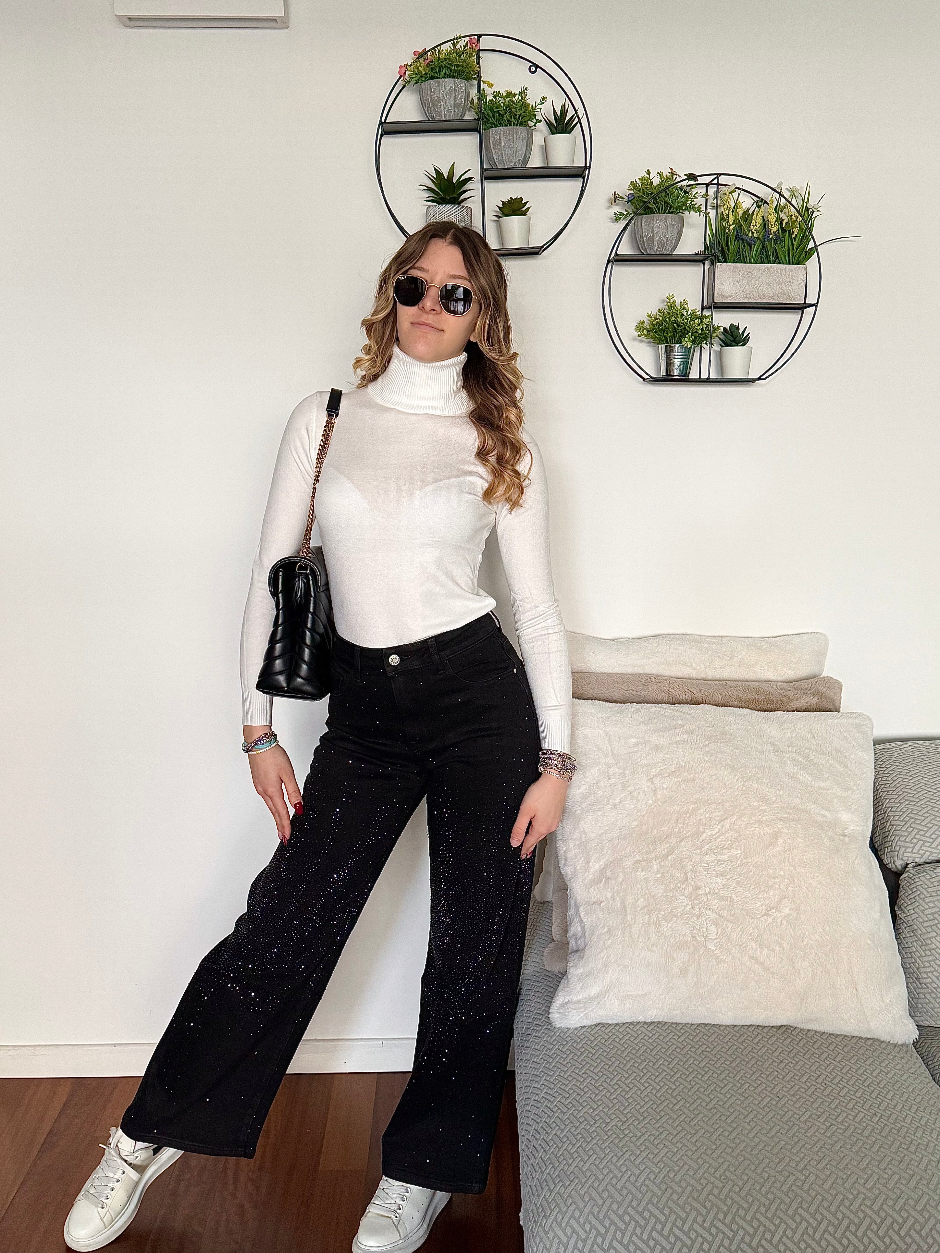 Jeans con brillantini