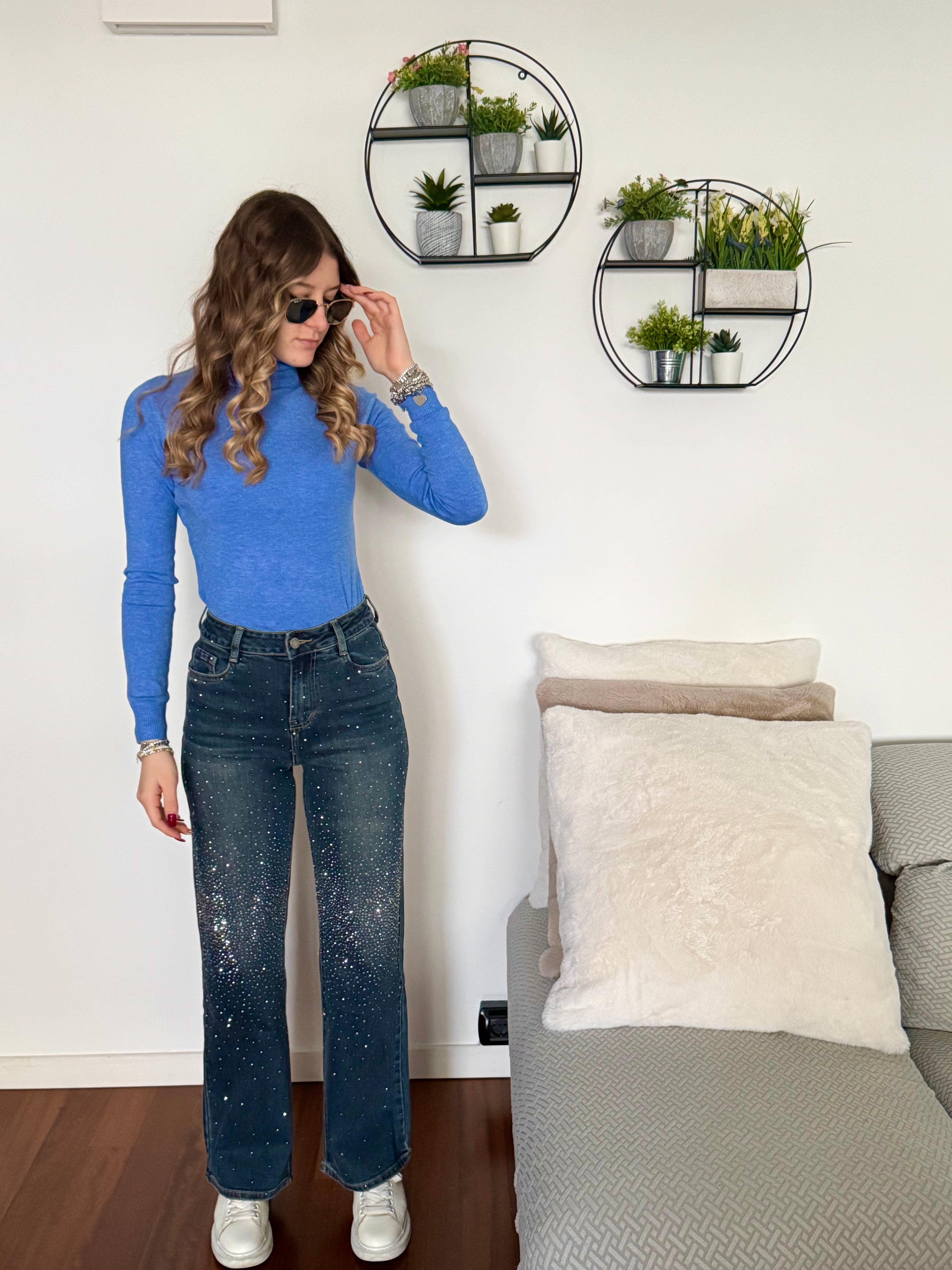 Jeans con brillantini