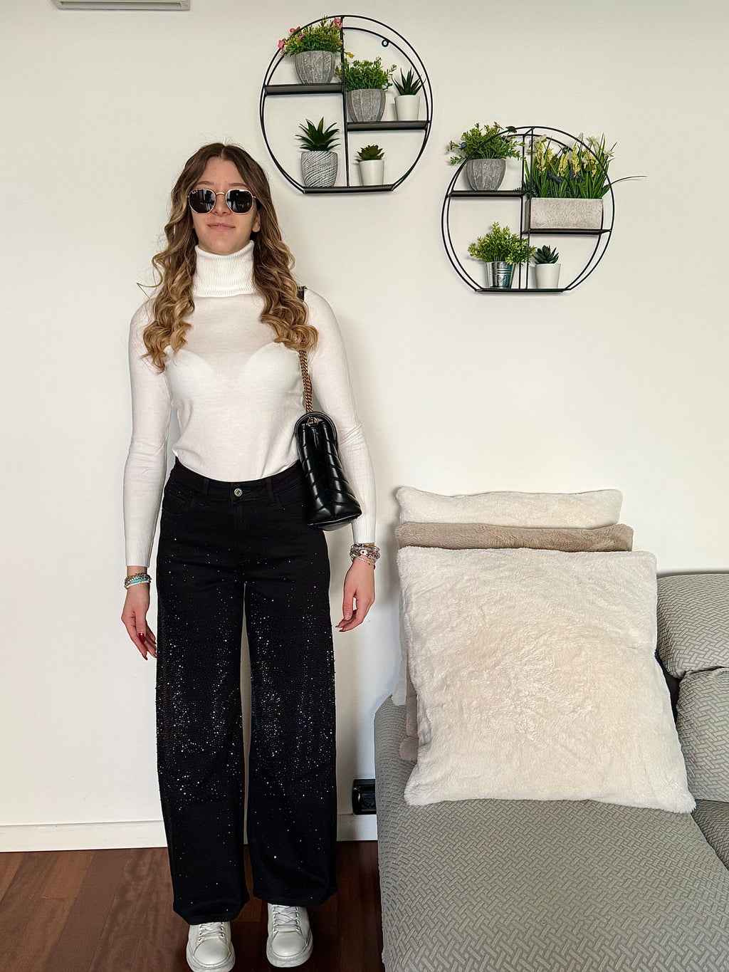 Jeans con brillantini