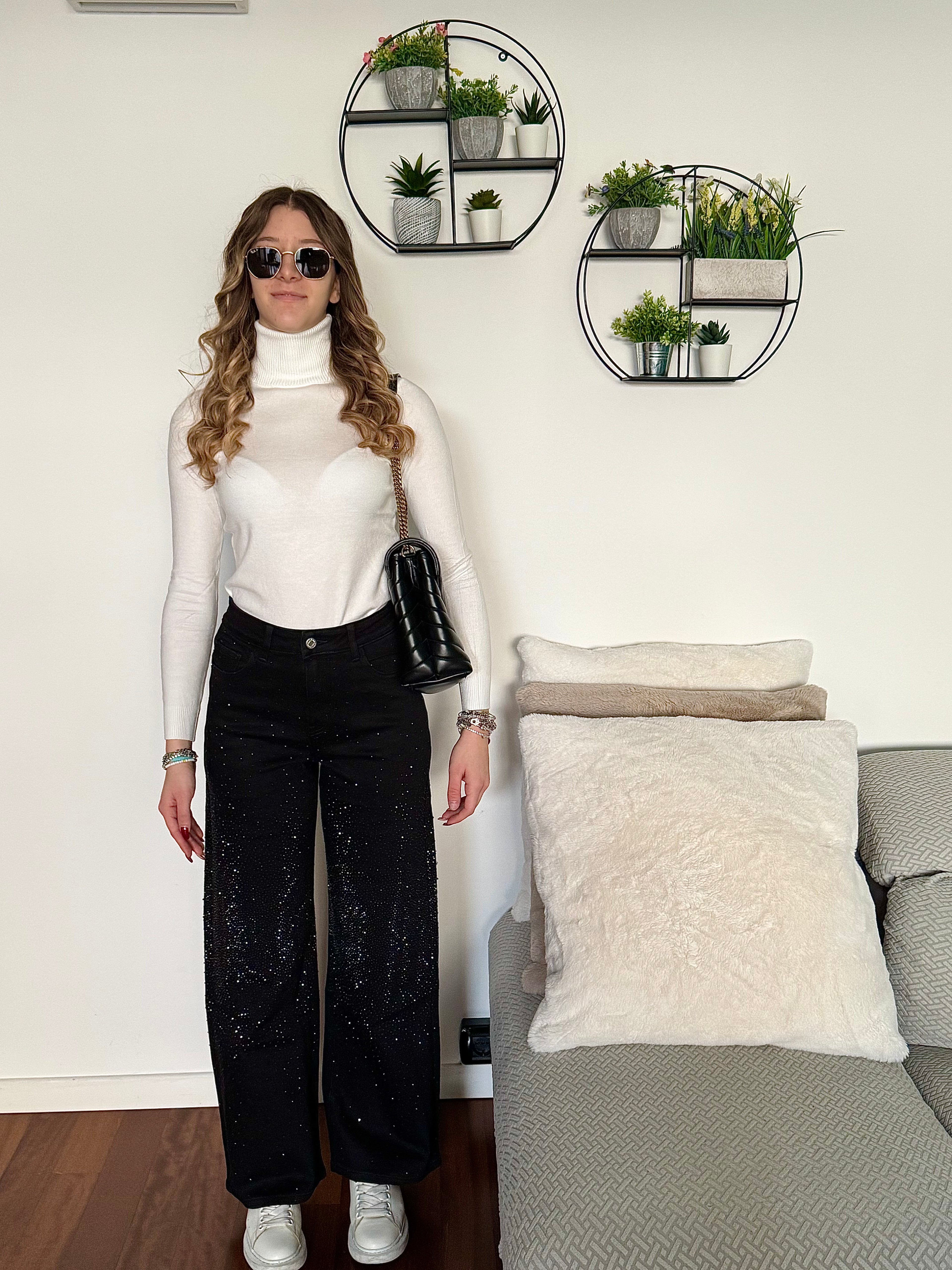 Jeans con brillantini