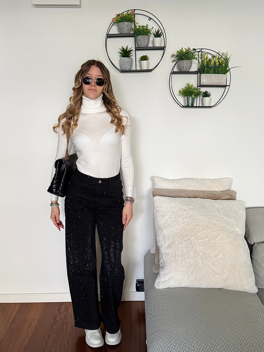 Jeans con brillantini